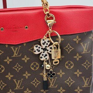 Authentic Louis Vuitton Lock & Key with unbranded Bagcharm, Keycharm, Keychain
